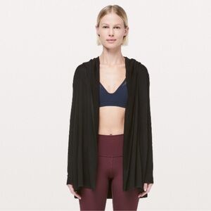 Lululemon sundown sweater wrap black 6 small